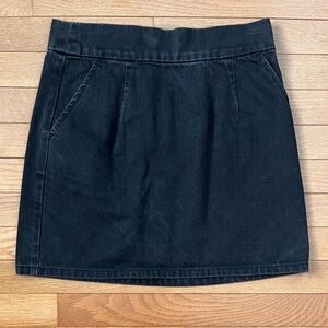 Topshop Moto Black Denim Mini Skirt Size 28